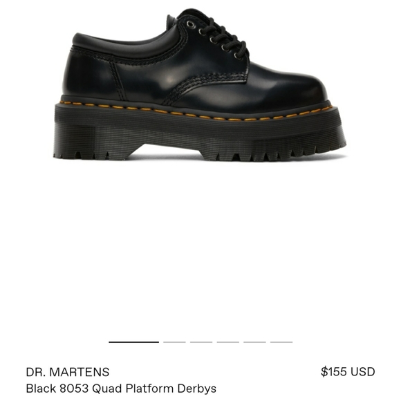 FOUND!! DR MARTENS PLATFORM OXFORDS! BLACK SIZE8W - Picture 2 of 6
